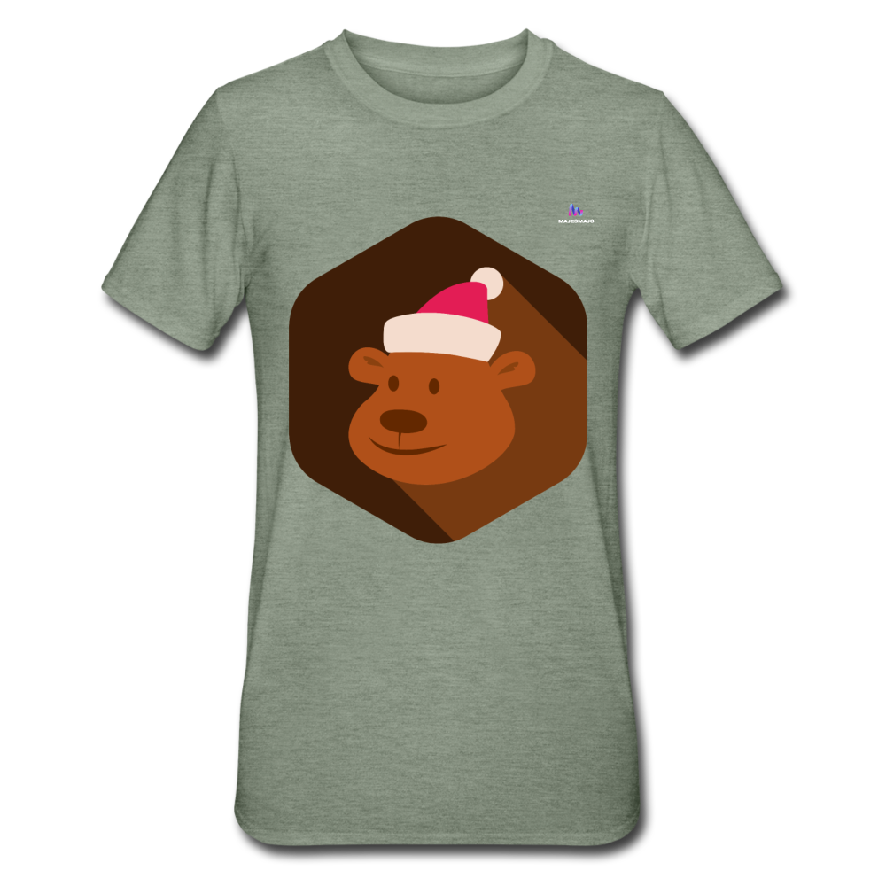Camiseta en polialgodón unisex"Bear freexmas17mnr" - heather military green