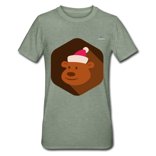 Camiseta en polialgodón unisex"Bear freexmas17mnr" - heather military green