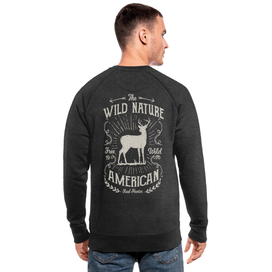 Sudadera ecológica de Stanley & Stella"Wild nature" - dark grey heather