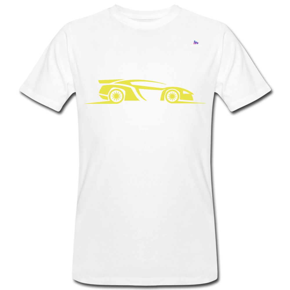 Camiseta ecológica"racing car" - white