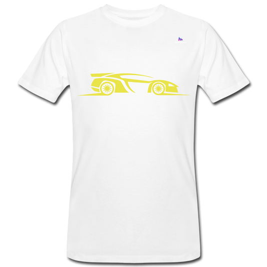 Camiseta ecológica"racing car" - white