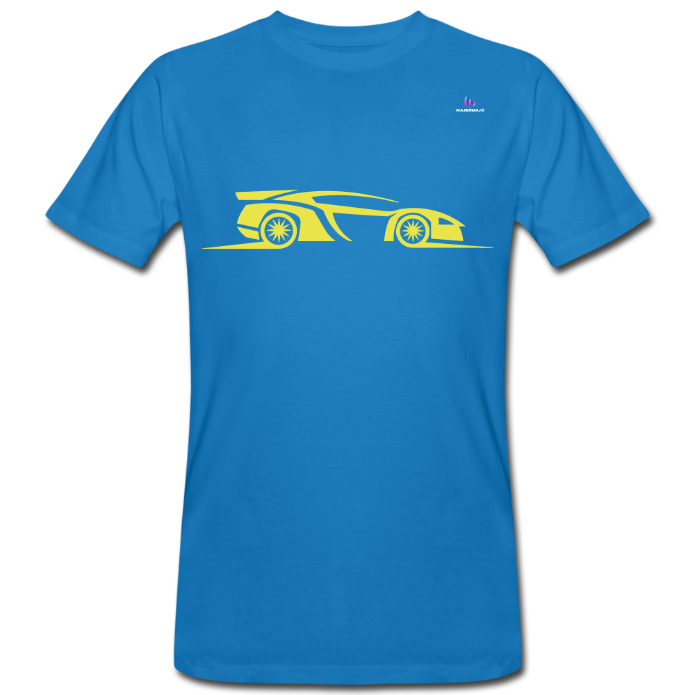 Camiseta ecológica"racing car" - peacock-blue