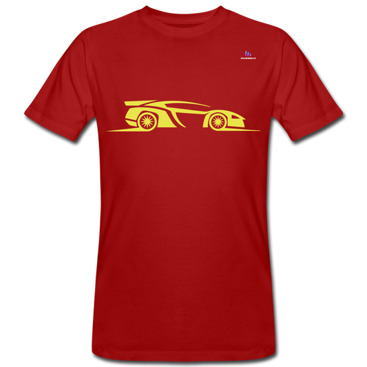 Camiseta ecológica"racing car" - dark red