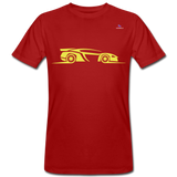 Camiseta ecológica"racing car" - dark red