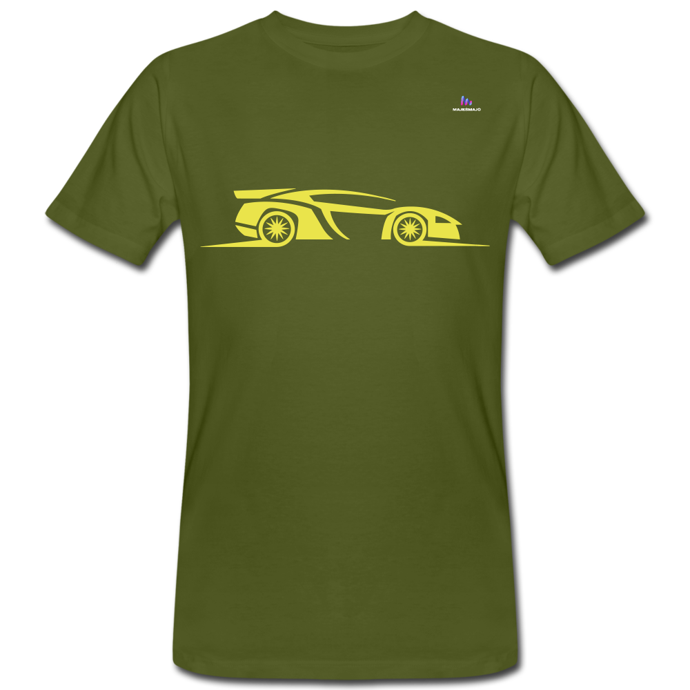 Camiseta ecológica"racing car" - moss green