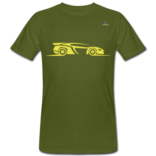 Camiseta ecológica"racing car" - moss green
