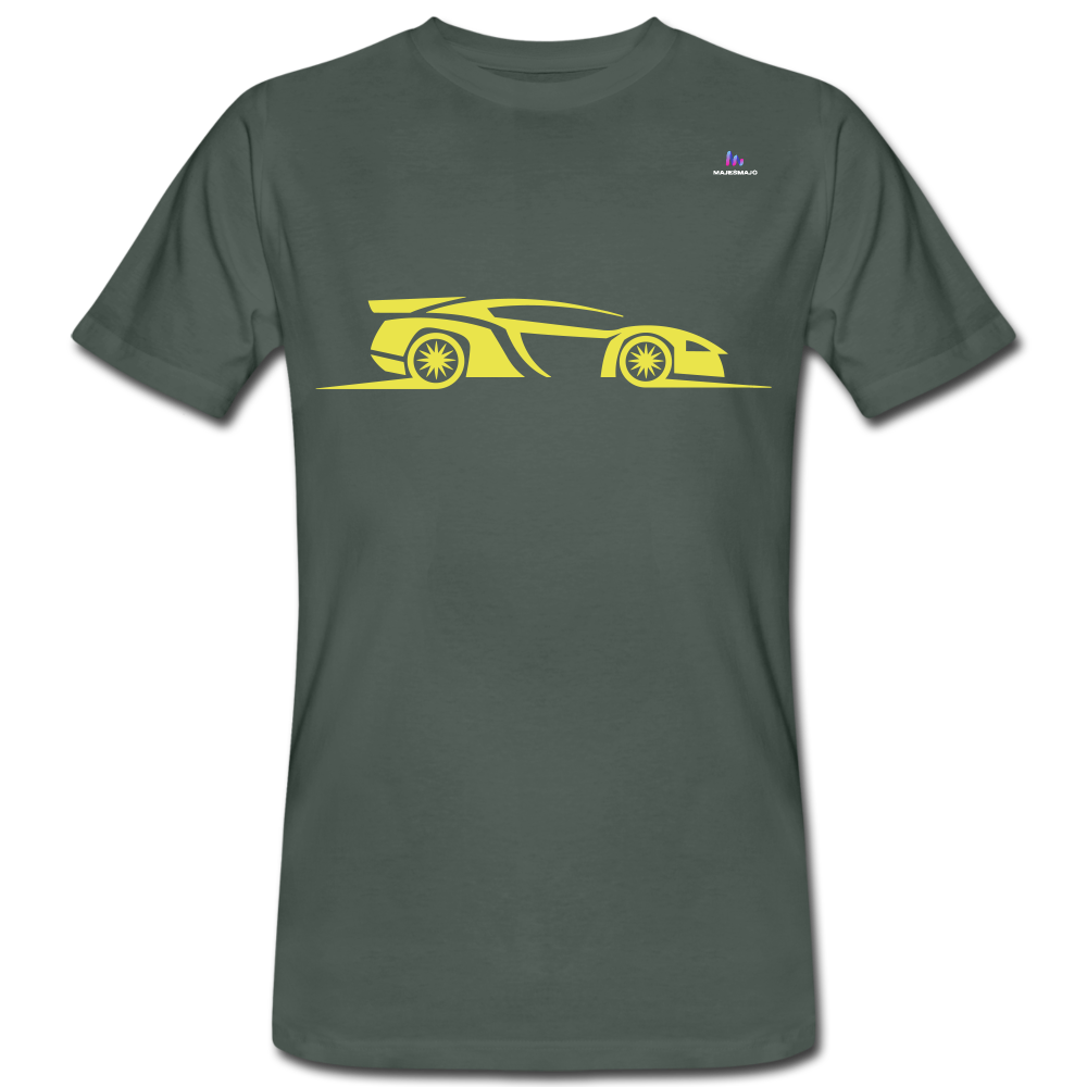 Camiseta ecológica"racing car" - grey-green