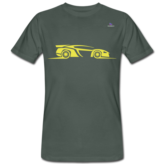 Camiseta ecológica"racing car" - grey-green