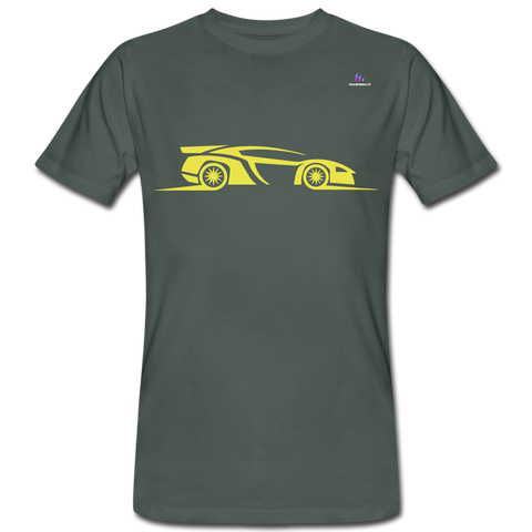 Camiseta ecológica"racing car" - grey-green