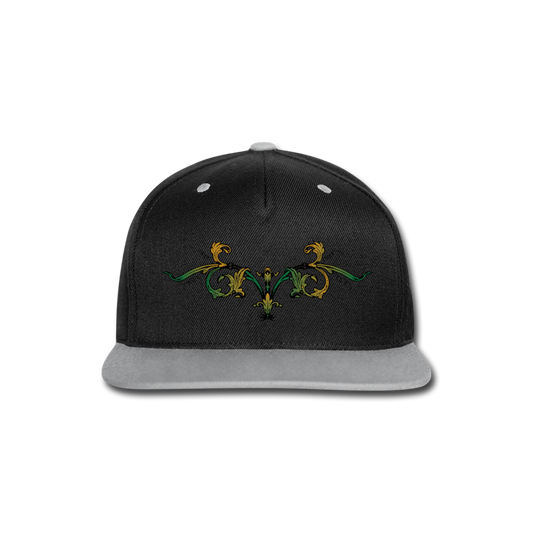 Gorra contraste Snapback"ornament" - black/grey