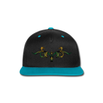 Gorra contraste Snapback"ornament" - black/teal