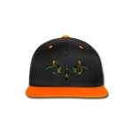 Gorra contraste Snapback"ornament" - black/neon orange