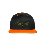 Gorra contraste Snapback"ornament" - black/neon orange