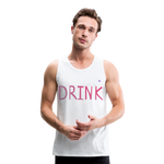 Tank top premium"Drink" - white