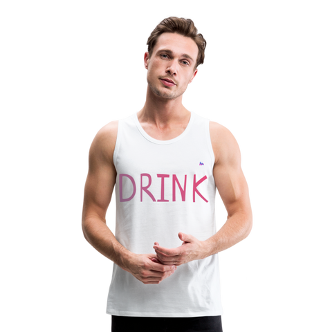 Tank top premium"Drink" - white