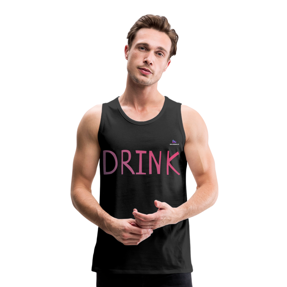 Tank top premium"Drink" - black