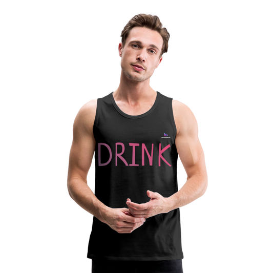 Tank top premium"Drink" - black