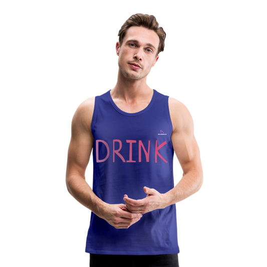 Tank top premium"Drink" - royal blue