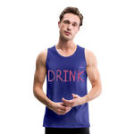 Tank top premium"Drink" - royal blue