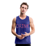 Tank top premium"Drink" - royal blue