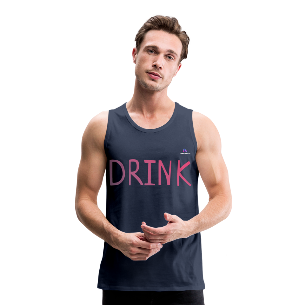 Tank top premium"Drink" - navy