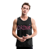 Tank top premium"Drink" - charcoal grey