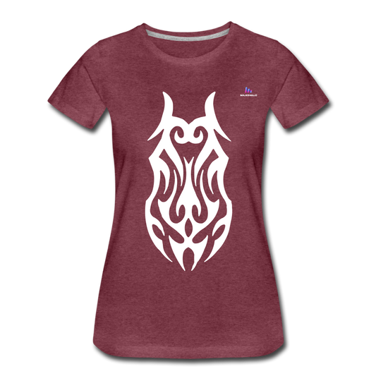 Camiseta premium"Tribal" - heather burgundy