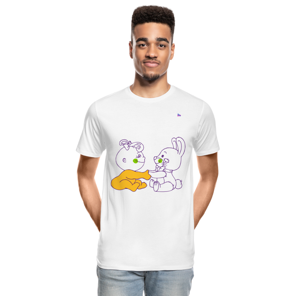 Camiseta orgánica premium"Baby girl" - white