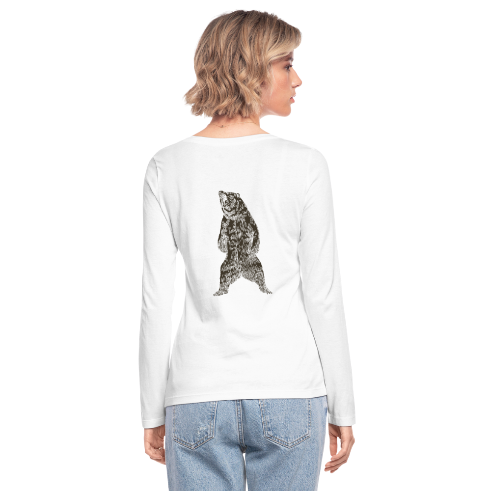 Camiseta de manga larga ecológica de Stanley & Stella"free wild 2" - white