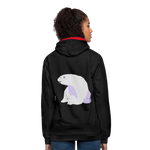 Sudadera con capucha en contraste"Polar bear" - black/red