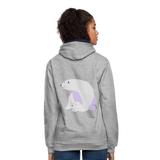 Sudadera con capucha en contraste"Polar bear" - heather grey/navy