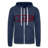 Chaqueta con capucha Tri-Blend unisex de Bella + Canvas"sugar" - heather navy