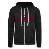 Chaqueta con capucha Tri-Blend unisex de Bella + Canvas"sugar" - charcoal grey