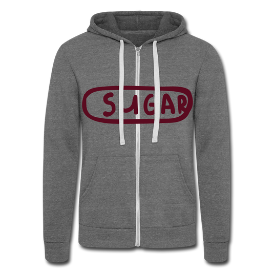 Chaqueta con capucha Tri-Blend unisex de Bella + Canvas"sugar" - grey tri-blend