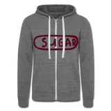 Chaqueta con capucha Tri-Blend unisex de Bella + Canvas"sugar" - grey tri-blend