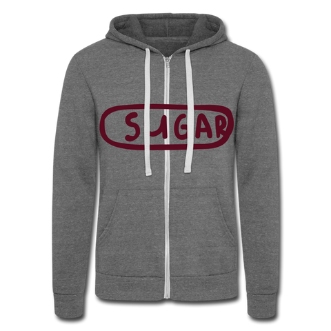 Chaqueta con capucha Tri-Blend unisex de Bella + Canvas"sugar" - grey tri-blend