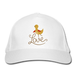 Gorra de béisbol ecológica"little bird" - white