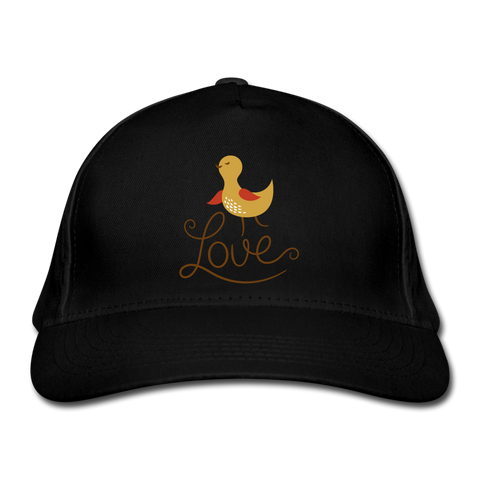 Gorra de béisbol ecológica"little bird" - black