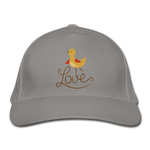 Gorra de béisbol ecológica"little bird" - light grey