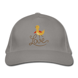 Gorra de béisbol ecológica"little bird" - light grey