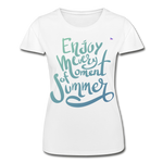 Camiseta de Fruit of the Loom"enjoy every moment of summer" - white