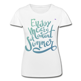 Camiseta de Fruit of the Loom"enjoy every moment of summer" - white