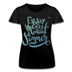 Camiseta de Fruit of the Loom"enjoy every moment of summer" - black