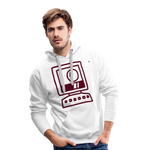 Sudadera con capucha premium"computer" - white