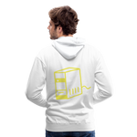 Sudadera con capucha premium"computer" - white