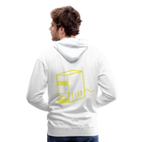 Sudadera con capucha premium"computer" - white