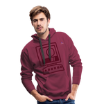 Sudadera con capucha premium"computer" - bordeaux