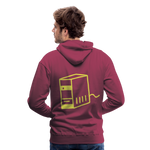 Sudadera con capucha premium"computer" - bordeaux