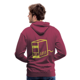 Sudadera con capucha premium"computer" - bordeaux