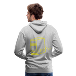 Sudadera con capucha premium"computer" - heather grey